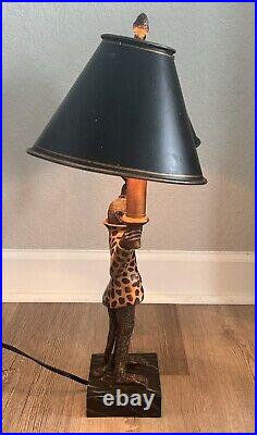 Vintage Bill Huebbe STYLE Pair Of Monkey Lamps RARE in Working Condition