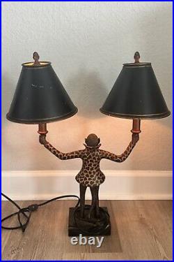 Vintage Bill Huebbe STYLE Pair Of Monkey Lamps RARE in Working Condition Vintage Bill Huebbe STYLE Pair Of Monkey Lamps RARE in Working Condition