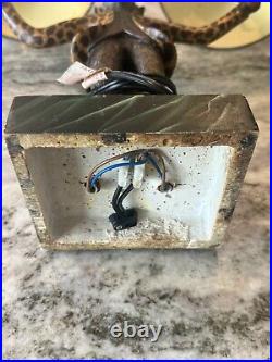 Vintage Bill Huebbe STYLE Pair Of Monkey Lamps RARE in Working Condition