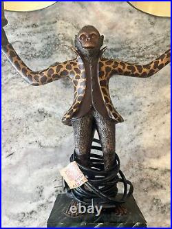 Vintage Bill Huebbe STYLE Pair Of Monkey Lamps RARE in Working Condition Vintage Bill Huebbe STYLE Pair Of Monkey Lamps RARE in Working Condition