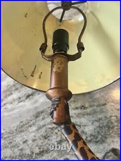 Vintage Bill Huebbe STYLE Pair Of Monkey Lamps RARE in Working Condition