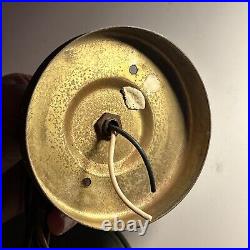 Vintage Brass Jelly Jar Pendant Hanging Lamp 9.5? Antique Nice Patina