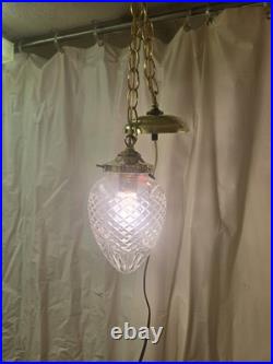 Vintage Brass Pineapple Hanging Light
