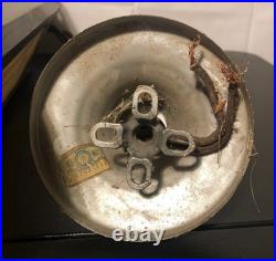 Vintage Cathedral Hexagon Pendant Ceiling Fixture Light/Slag Glass Panels