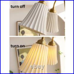 Vintage Ceramic Chandelier Cream French Style Decor Hanging Pendent Ceiling Lamp