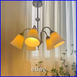 Vintage Ceramic Chandelier Cream French Style Decor Hanging Pendent Ceiling Lamp