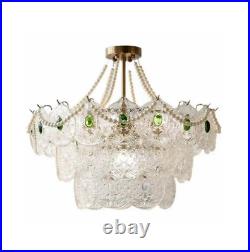 Vintage Chandelier Crystal Ceiling Light Fixture Pendant Hanging Lamp 5 Styles