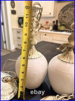 Vintage Cherub Swag Lights 1970s Lighting Lite Trend Original Wiring