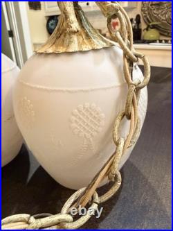 Vintage Cherub Swag Lights 1970s Lighting Lite Trend Original Wiring