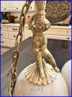 Vintage Cherub Swag Lights 1970s Lighting Lite Trend Original Wiring