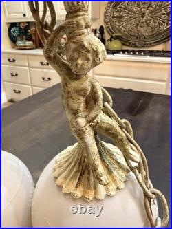 Vintage Cherub Swag Lights 1970s Lighting Lite Trend Original Wiring
