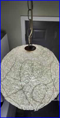 Vintage Clear Lucite Spaghetti 14 Ball Light Fixture