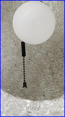 Vintage Clear Lucite Spaghetti 14 Ball Light Fixture
