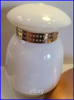 Vintage Copper & Brass Hanging Ceiling Light Mid Century withMilk Glass Shade
