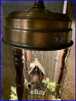 Vintage Creations Old grist Mill Hanging Rain Mineral Oil Lamp 38