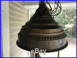 Vintage Creators Inc. Grist Mill Water Wheel Hanging Rain Shower Oil Lamp As-Is