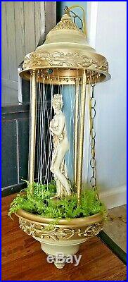 Vintage Creators Inc. Hanging 30 Oil Rain Lamp Goddess Cream & Gold