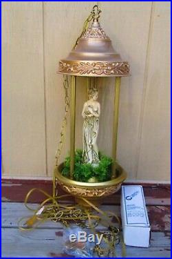 Vintage Creators Shower-Lite Hanging Swag Mineral Oil Rain Lamp-Greek Goddess