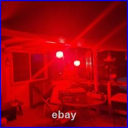 Vintage Double Glass Ball Hanging Swag Lamp Light