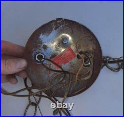 Vintage Double Glass Ball Hanging Swag Lamp Light