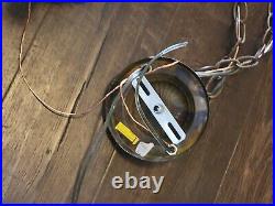 Vintage Double Pendant Swag Lamp Light Fixture Hollywood Regency Ceiling MCM