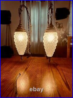 Vintage Double Pineapple Swag Lamps Hanging Pendant Style Lights