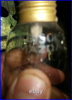 Vintage Enamel Green Silv A King Home Barn Hanging Lamp Light Shade Edison Bulb