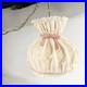 Vintage Fabric Swag Lamp Hanging Light With Chain Doll house Country Cottage Core