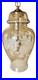 Vintage Falkenstein Roses Hanging Lamp Swag Hollywood Regency Opalescent Glass