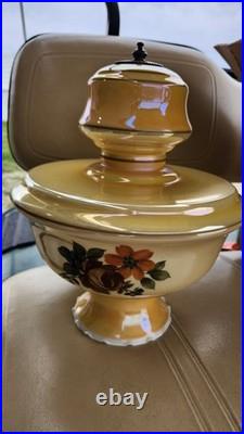 Vintage Farmhouse Swag Hanging Hurricane Light (FLORAL DESIGN)