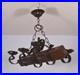 Vintage French Castle Chandelier Hanging Lamp