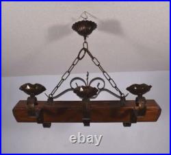 Vintage French Castle Chandelier Hanging Lamp