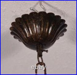 Vintage French Castle Chandelier Hanging Lamp