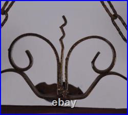 Vintage French Castle Chandelier Hanging Lamp