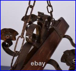 Vintage French Castle Chandelier Hanging Lamp