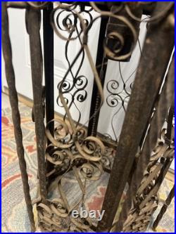 Vintage Genuine 1970s Spanish Revival Gothic Hanging Swag Lamp No Glass