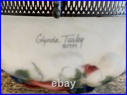 Vintage Glynda Turley Hanging Rose Chandelier Lamp light 1999 SUPER RARE