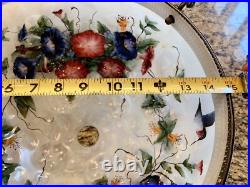 Vintage Glynda Turley Hanging Rose Chandelier Lamp light 1999 SUPER RARE