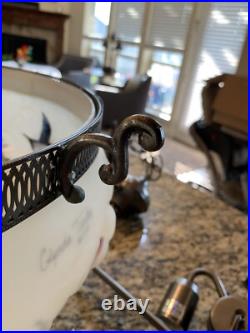 Vintage Glynda Turley Hanging Rose Chandelier Lamp light 1999 SUPER RARE