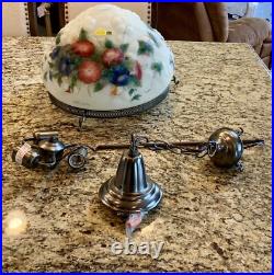 Vintage Glynda Turley Hanging Rose Chandelier Lamp light 1999 SUPER RARE