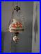 Vintage Gone withthe Wind Victorian Style Hanging Swag Lamp Hand Painted Floral
