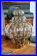 Vintage Handblown Seguso Murano Caged Glass Hanging Light Fixture Swag Lamp Rare