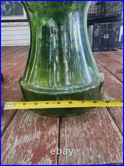 Vintage Hanging Amber Glass Swag Lamp, 23 MCM Hollywood Regency Extra Shade