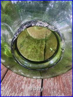 Vintage Hanging Amber Glass Swag Lamp, 23 MCM Hollywood Regency Extra Shade