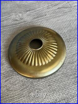 Vintage Hanging Hurricane Lamp Painted Floral Blue Shade 3 Way Ceiling Fixture