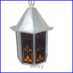 Vintage Hanging Lamp Light Swag Gothic Arts & Crafts 9101