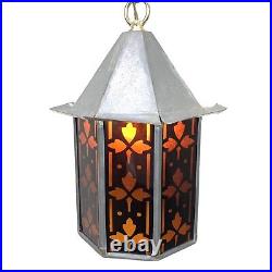 Vintage Hanging Lamp Light Swag Gothic Arts & Crafts 9101