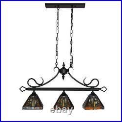 Vintage Hanging Lamp Tiffany Style Stained Glass Light Fixture Ceiling Pendant Vintage Hanging Lamp Tiffany Style Stained Glass Light Fixture Ceiling Pendant