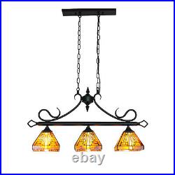 Vintage Hanging Lamp Tiffany Style Stained Glass Light Fixture Ceiling Pendant Vintage Hanging Lamp Tiffany Style Stained Glass Light Fixture Ceiling Pendant