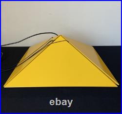 Vintage Hanging Lamp by Rodney Kinsman for Bieffeplast Postmodern Italy yellow